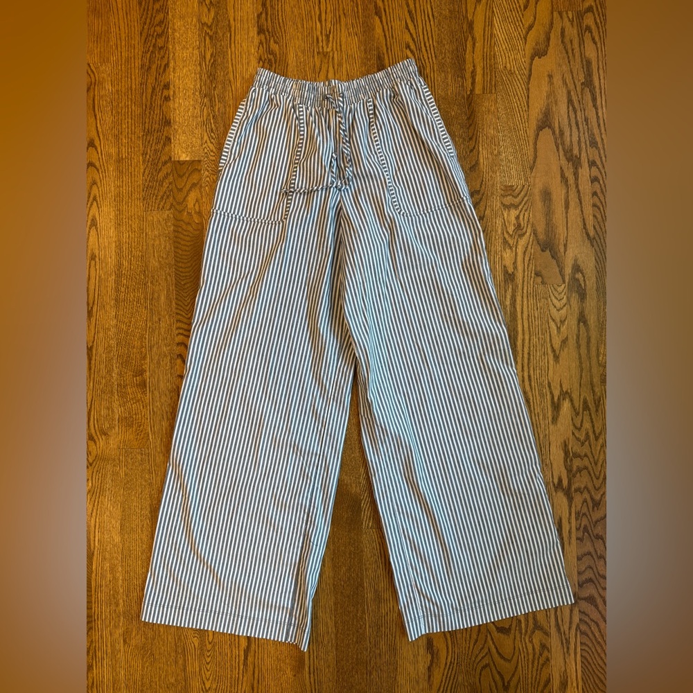 Splendid | Striped Wide-Leg Drawstring Pants | XS | Worn once